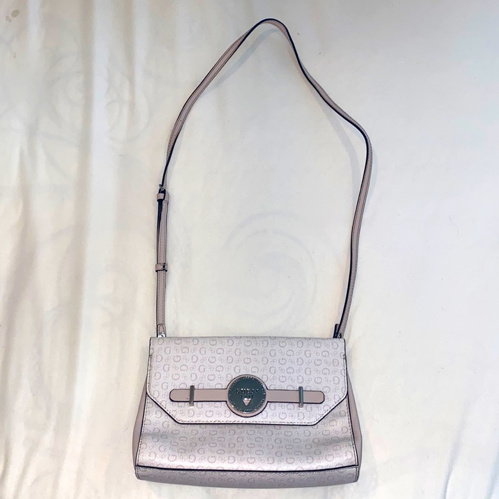 Guess Light Pink Crossbody Bag